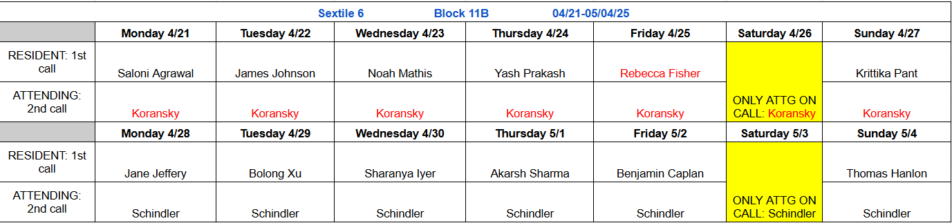 Block 11B - Apr 21 - May 4, 2025 (updated 2.14.2025)