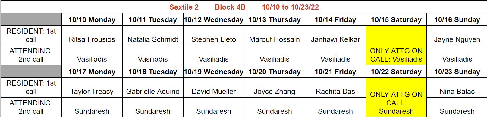 Block 4B - Oct 10-23, 2022