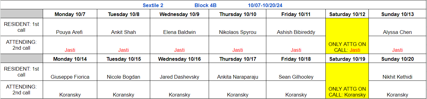 Block 4B - Oct 7-20, 2024 (updated 9.5.2024)